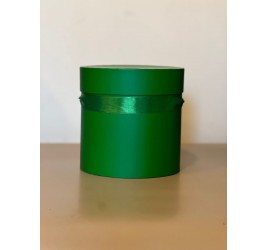 Шляпная коробка 16 см Лесной зеленый