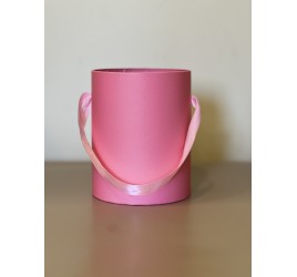 Шляпная коробка 12 см розовый