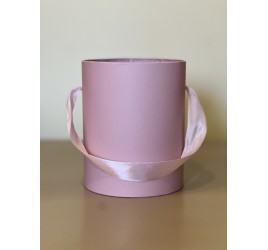 Шляпная коробка 12 см нежно розовый