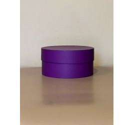 Короткая круглая коробка 16 см. фиолетовый