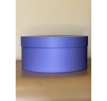Короткая круглая коробка 32 см  светло фиолетовый