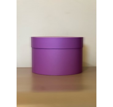 Короткая круглая коробка 22,5 см Лиловый