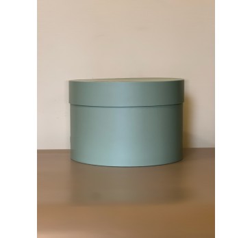 Короткая круглая коробка 22,5 см Нежно зеленый