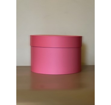 Короткая круглая коробка 22,5 см  Розовый